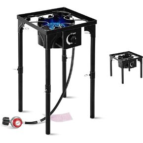 موقد التخييم في الهواء الطلق ، 130000 BTU ، طباخ غاز البروبان مع أرجل قابلة للفصل ، موقد مفرد الضغط العالي ، منظم 30 رطل / بوصة مربعة in Kuwait