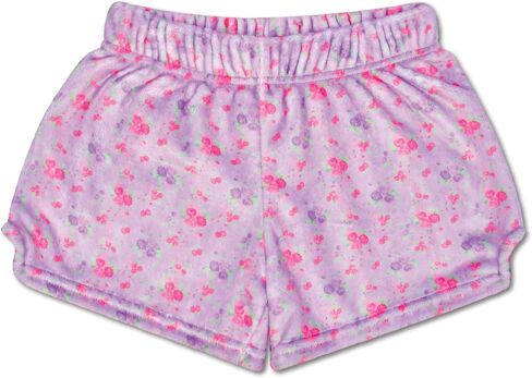 iscream Big Girls Silky Soft Pretty Print Plush Fleece Shorts - Vintage Florals Collection in Saudi Arabia