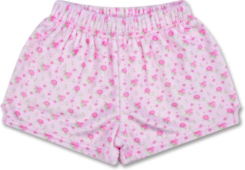 iscream Big Girls Silky Soft Pretty Print Plush Fleece Shorts - Vintage Florals Collection in Saudi Arabia