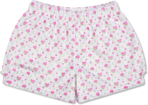 iscream Big Girls Silky Soft Pretty Print Plush Fleece Shorts - Vintage Florals Collection in Saudi Arabia