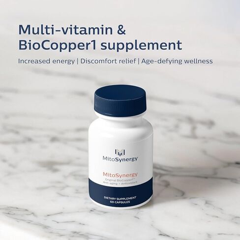 BioCopper1 الأصلي (Cunermuspir) - فيتامينات النحاس المتعددة المتوفرة بيولوجيًا مع CoQ10 وd-ribose لتعزيز NAD+، ويدعم طاقة الميتوكوندريا ATP وصحة الدماغ والمفاصل. in Kuwait