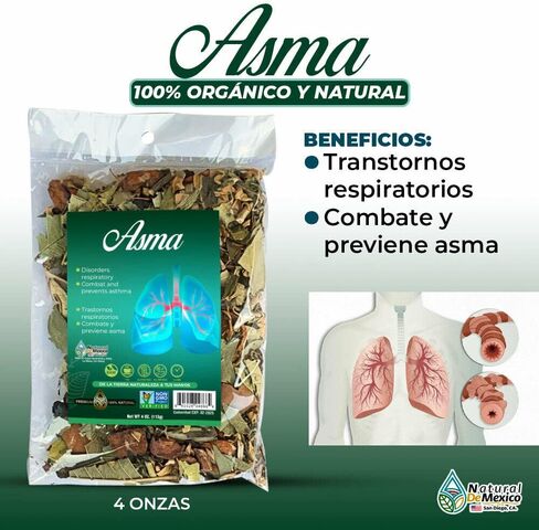 Asma Herbal/Tea 4 oz-113g. Bronquios, Asma/Asthma, Natural Respiratory Relief in Saudi Arabia