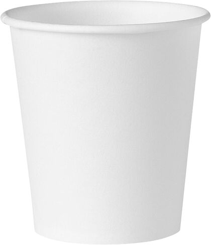 SOLO Cup Company White Paper Water Cups, 3 oz, 100/Pack, 100 Count (Pack of 1) in Kuwait
