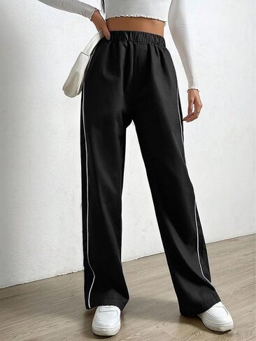 1 PCS Girls' Teenage Casual Street Style Simple Fashion Daily Pants - Straight-Leg Breathable in Saudi Arabia