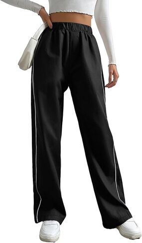 1 PCS Girls' Teenage Casual Street Style Simple Fashion Daily Pants - Straight-Leg Breathable in Saudi Arabia