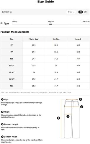 1 PCS Girls' Teenage Casual Street Style Simple Fashion Daily Pants - Straight-Leg Breathable in Saudi Arabia