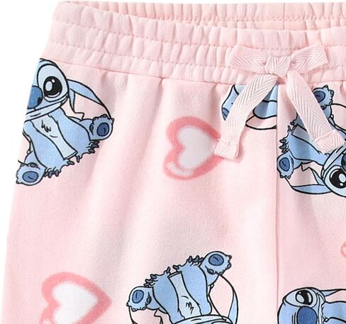 Disney Lilo & Stitch Heart Girls Fleece Pants for Little to Big Kids (Size: 7-12) in Saudi Arabia