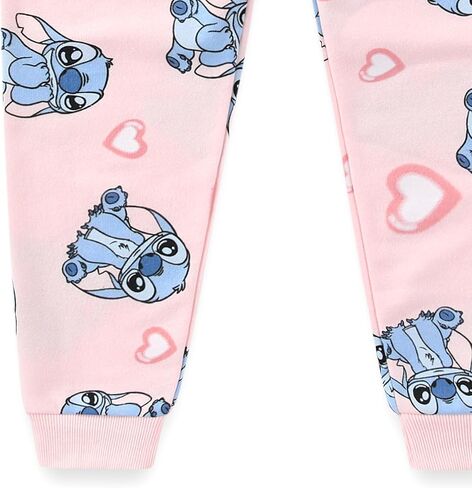 Disney Lilo & Stitch Heart Girls Fleece Pants for Little to Big Kids (Size: 7-12) in Saudi Arabia