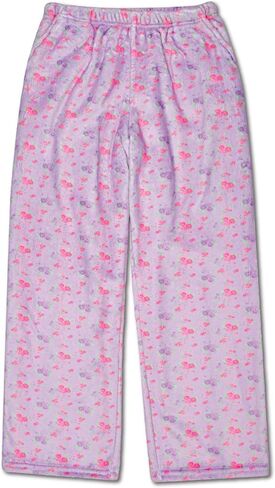iscream Big Girls Silky Soft Pretty Print Plush Fleece Pants - Vintage Florals Collection in Saudi Arabia