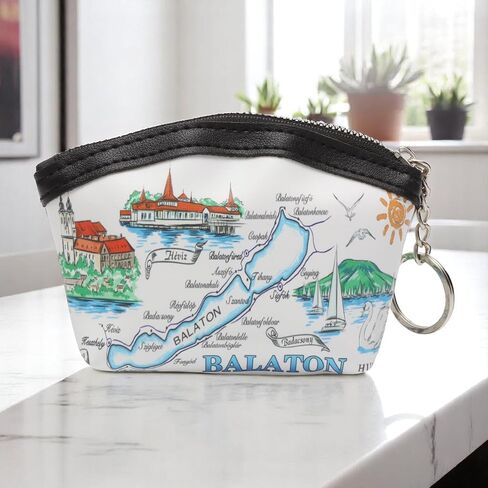 Generic 1Pcs Money Wallet River Cartoon Coin Purse PU Leather White 10x9cm in Saudi Arabia