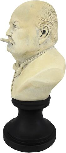 Things2Die4 Molded Plaster Winston Churchill with Cigar Bust Statue in Saudi Arabia