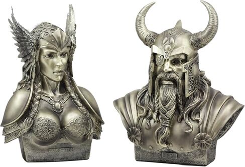 هدية Ebros كبيرة من Thor Odinson Wielding Mjolnir Hammer تمثال نصفي 11 بوصة طويل القامة نورس الأساطير إله الرعد والبرق Mjolnir Hammer Donar Son of Odin Asgard Ruler in Kuwait