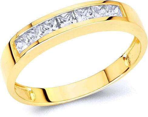 14k Yellow Gold SOLID Men's Wedding Band in Saudi Arabia