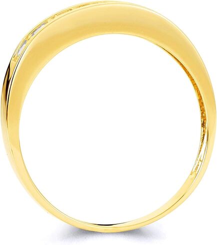 14k Yellow Gold SOLID Men's Wedding Band in Saudi Arabia