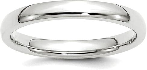 JewelryWeb خاتم الزفاف البلاتيني المريح - خاتم الزفاف للنساء والرجال بأحجام متنوعة in Kuwait