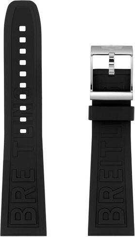 For Breitling Watchbands 22mm 24mm Blue TWINPRO Rubber Watchband For AVENGER NAVITIMER WORLD Rubber Waterproof Soft Watch Strap With Buckle in Saudi Arabia