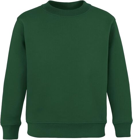 Boys’ School Sweatshirt | Cotton-Blend Fleece Crewneck Pullover for Uniform & Casual Wear | Holiday Season Gift in Saudi Arabia