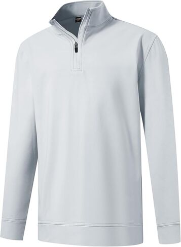 M MAELREG Boys Long Sleeve Quarter Zip Pullover Fleece Warmth Mock Neck Solid Youth Sweatshirt Winter Clothes for Kids in Kuwait