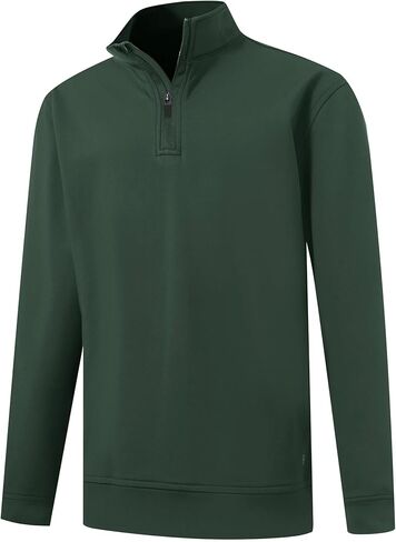 M MAELREG Boys Long Sleeve Quarter Zip Pullover Fleece Warmth Mock Neck Solid Youth Sweatshirt Winter Clothes for Kids in Kuwait