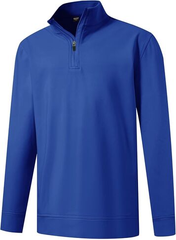 M MAELREG Boys Long Sleeve Quarter Zip Pullover Fleece Warmth Mock Neck Solid Youth Sweatshirt Winter Clothes for Kids in Kuwait