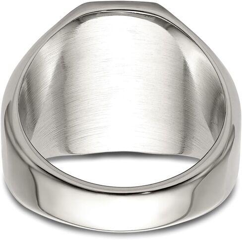 Stainless Steel with 14k Gold Accent Polished Lion Head Ring Size 9 to 12 in Saudi Arabia