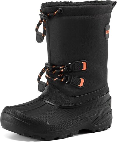 أحذية الثلوج للأطفال، أحذية الشتاء للأولاد معزولة ببطانة من الفرو، أحذية البط للأطفال الصغار مقاومة للانزلاق ومقاومة للماء للأطفال الصغار والأطفال الكبار in Kuwait