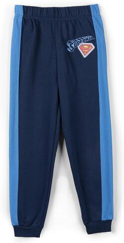 DC Comics Justice League Superman Fleece Pullover Sweatshirt & Jogger Pants Outfit Set Toddler to Big Kid Sizes (2T - 10-12) in Saudi Arabia