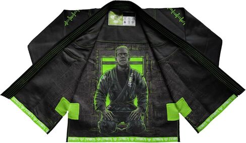 زي Raven Fightwear الرجالي BJJ الرعب فرانكشتاين الوحش البرازيلي جيو جيتسو موحد ممتاز BJJ Gi أسود in Kuwait