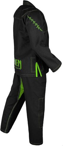 زي Raven Fightwear الرجالي BJJ الرعب فرانكشتاين الوحش البرازيلي جيو جيتسو موحد ممتاز BJJ Gi أسود in Kuwait