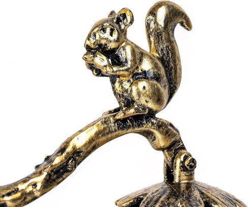 We Moment Candle Snuffer، طفاية شموع بمقبض طويل، طفاية لهب فتيل على الطراز القديم لإخماد لهب الشمعة بأمان، ملحق طفاية شموع على شكل سنجاب من كوز الصنوبر لمحبي الشموع in Kuwait