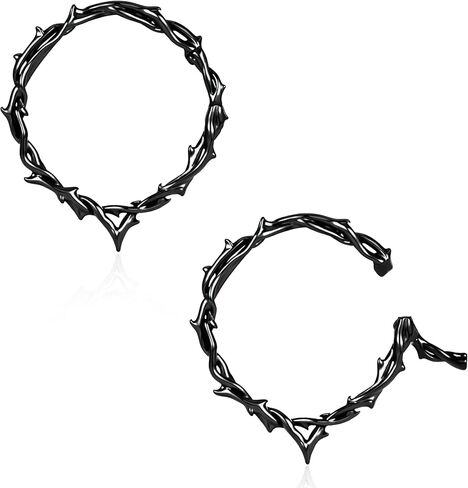 2 Pcs Stainless Steel Ear Weights Chain Style Ear Stretchers for Gauged Ears Expanders for Stretched Lobes Body Piercing Jewelry for Men & Women in Saudi Arabia