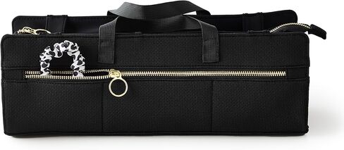 KUSSHI Hair Tools Bag - Oprah’s Favorite Things Winner - Neoprene Hair Tools Travel Bag & Hair Accessories Organizer Case (Black) in Saudi Arabia