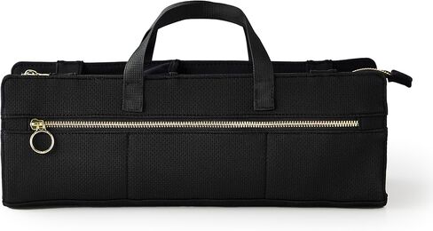 KUSSHI Hair Tools Bag - Oprah’s Favorite Things Winner - Neoprene Hair Tools Travel Bag & Hair Accessories Organizer Case (Black) in Saudi Arabia