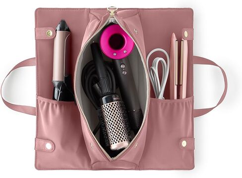 KUSSHI Hair Tools Bag - Oprah’s Favorite Things Winner - Neoprene Hair Tools Travel Bag & Hair Accessories Organizer Case (Black) in Saudi Arabia