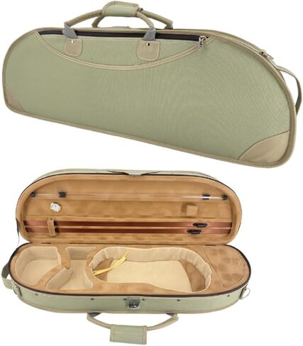 Violin case 4/4 full size Lightweight Oxford case bag Durable and Scratch Resistant with backpack straps Travel violin case for Students, Adults, Black color in Kuwait