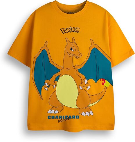 Pokemon Boys T-Shirt Pack of 3 | Multicolor Short Sleeve Graphic Tee Bundle | Pikachu Charizard Gengar Gaming Multi-Pack in Saudi Arabia