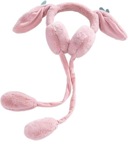 Kids Winter Earmuffs Plush, Thick Warm Ear Warmers Cute Fleece Lined, Cute Cartoon Earmuff for Toddler 3-12 Years in Saudi Arabia