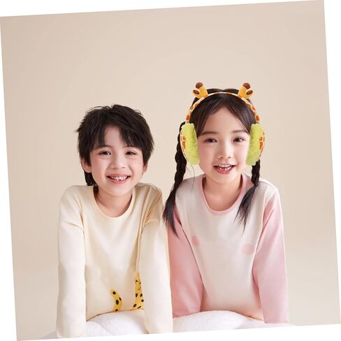 Veemoon Cartoon Giraffe Boys and Girls Winter Ear Muffs for Boys/girls Fluffy Ear Warmers Stretchable Band for Cold Weather Protection in Saudi Arabia