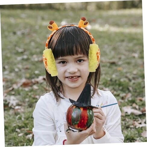 Veemoon Cartoon Giraffe Boys and Girls Winter Ear Muffs for Boys/girls Fluffy Ear Warmers Stretchable Band for Cold Weather Protection in Saudi Arabia