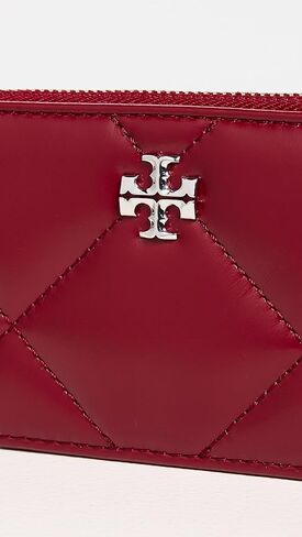 Tory Burch Women's Kira Diamond Quilt Zip Card Case in Saudi Arabia