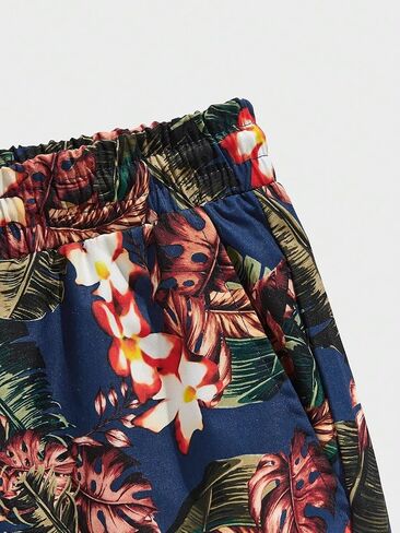 Men's 2 Pieces Set Graphic Elastic Waist Shorts Sleeveless Tank Top Outfit Tracksuit in Saudi Arabia