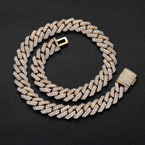 18K gold Cuban chain men's necklace mesh necklace hip-hop jewelry men's fashion gift in Saudi Arabia
