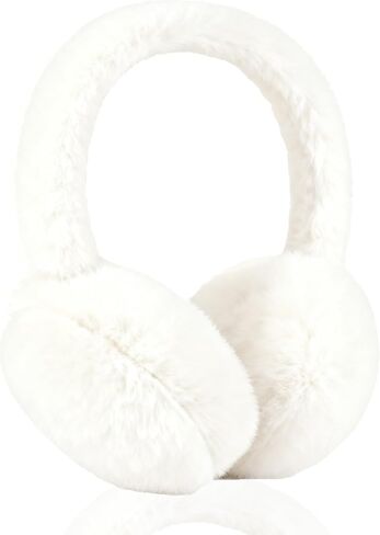 Ear Muffs for Women Mens, Winter Faux Fur Earmuffs, Fluffy Cute Earmuffs, Foldable Ear Warmers for Mens Cold Outdoor in Saudi Arabia