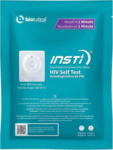 INSTI HIV Self Test - Rapid HIV Test Kit at Home | Blood-Based Home Testing | Results in 1 Minute in Saudi Arabia