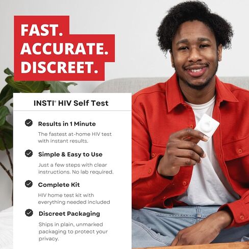INSTI HIV Self Test - Rapid HIV Test Kit at Home | Blood-Based Home Testing | Results in 1 Minute in Saudi Arabia