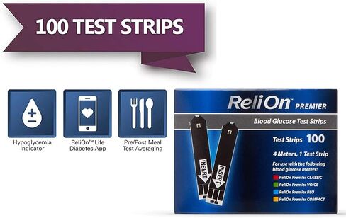 Premier 100 Count Test Strips, No Coding Required - Accurate Monitoring - Care - for Use with. in Saudi Arabia