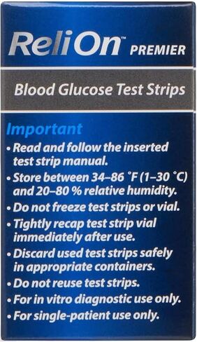 Premier 100 Count Test Strips, No Coding Required - Accurate Monitoring - Care - for Use with. in Saudi Arabia