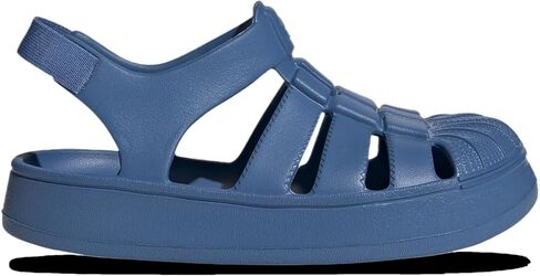 صندل Adidas Originals Superstar - مرحلة ما قبل المدرسة للأولاد (JI2800، Focus Blue/Focus Blue) in Saudi Arabia