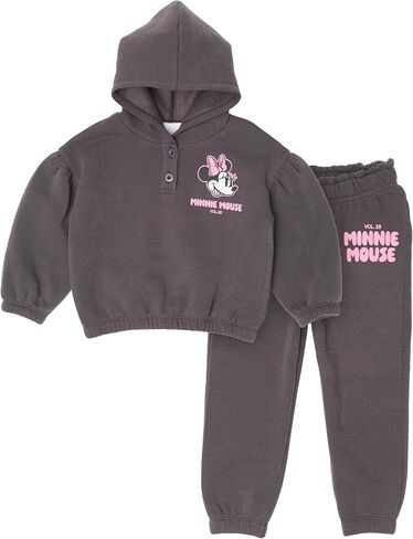 Disney Minnie Mouse Girls’ Hoodie and Jogger Pants Set with Puff Ink Print, 2-Piece Outfit in Kuwait