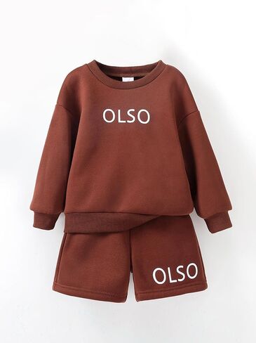 الفتيات 2 قطعة الزي مجموعة إلكتروني طباعة البلوز السراويل طويلة الأكمام Crewneck أعلى مطابقة السراويل عارضة ملابس خريفية مجموعة in Saudi Arabia